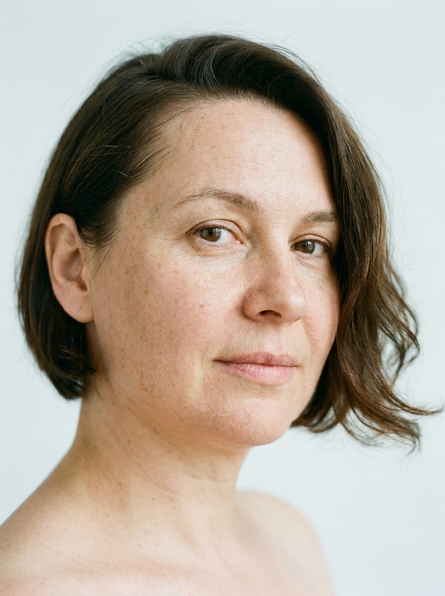 Short Bob hinter dem Ohr - Kurzhaarfrisur für rundes Gesicht